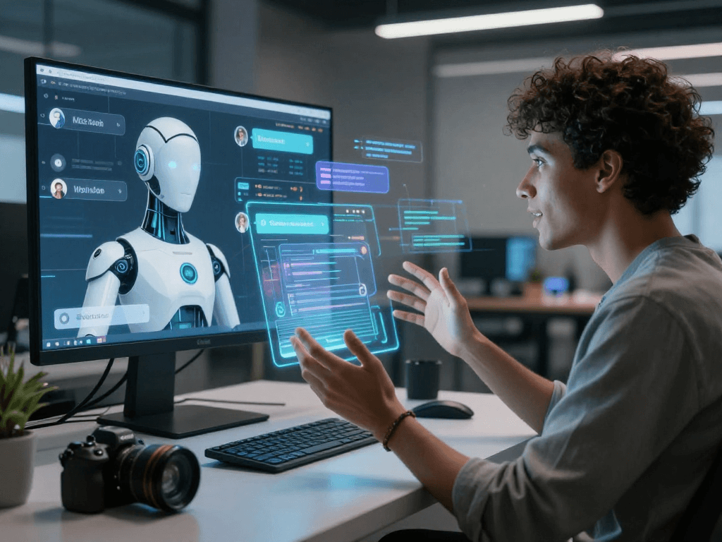 Interactive porn ai chat session showcasing a lifelike AI experience.