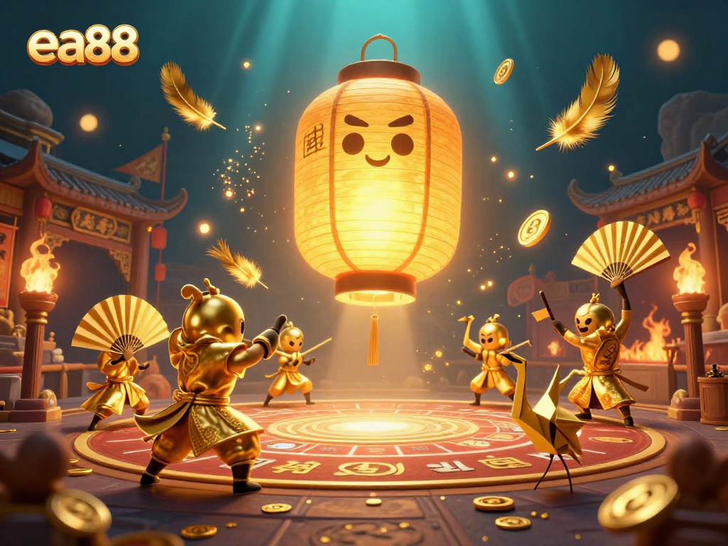 Experience thrilling gameplay at ea88 with vibrant 3D cartoon characters and gambling elements.