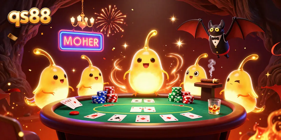 Light up your game at qs88 casino with vibrant glowworms in a unique 3D scene.