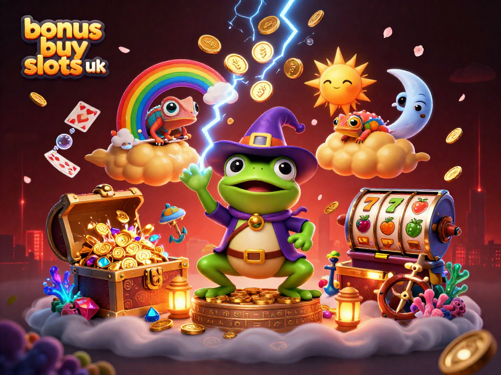Experience thrilling action with bonus buy slots uk through magical gameplay in this vibrant casino scene.