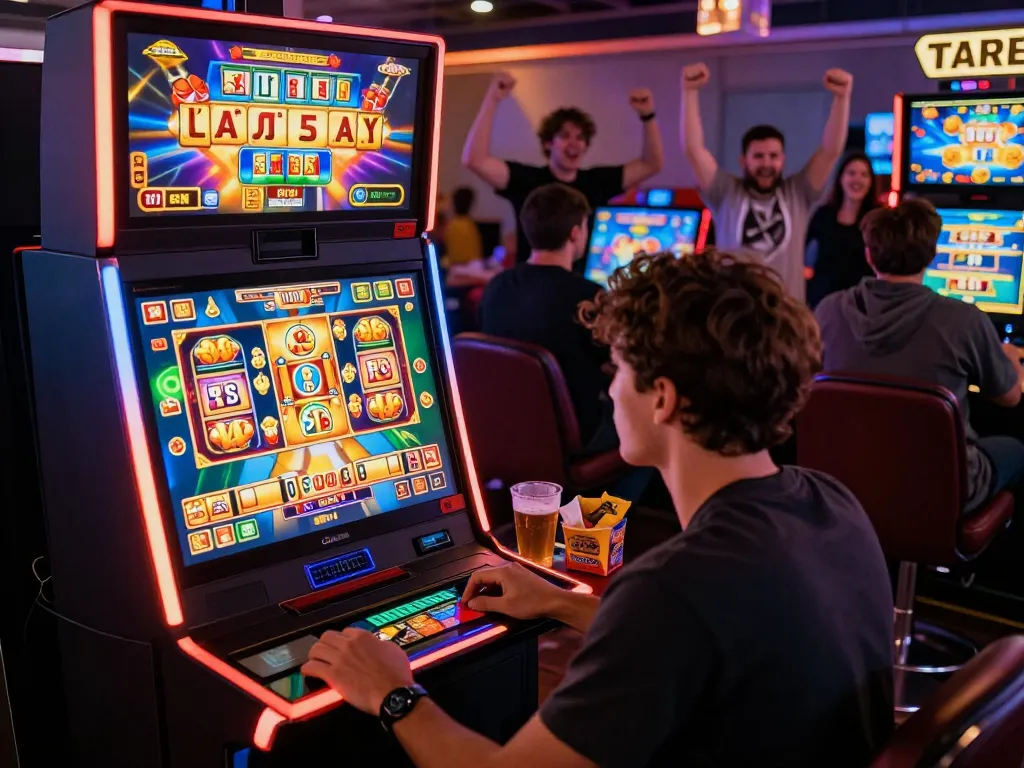 Engaging online gaming scene featuring rikvip slot machine excitement