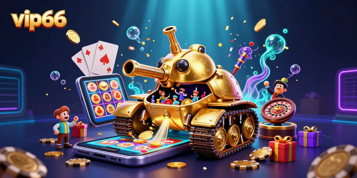 Experience the thrill of vip66 casino with vibrant slot games and golden coins in action.