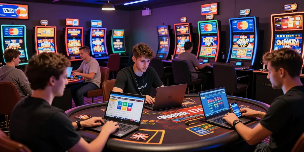UK players enjoying credit card casinos on https://euf.co.uk, showcasing vibrant games and promotions.