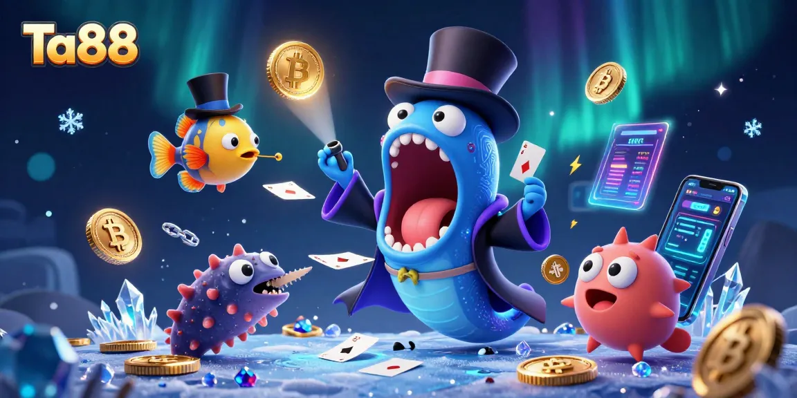Engage with Ta88's thrilling casino magic featuring unique underwater characters and vibrant gaming elements.