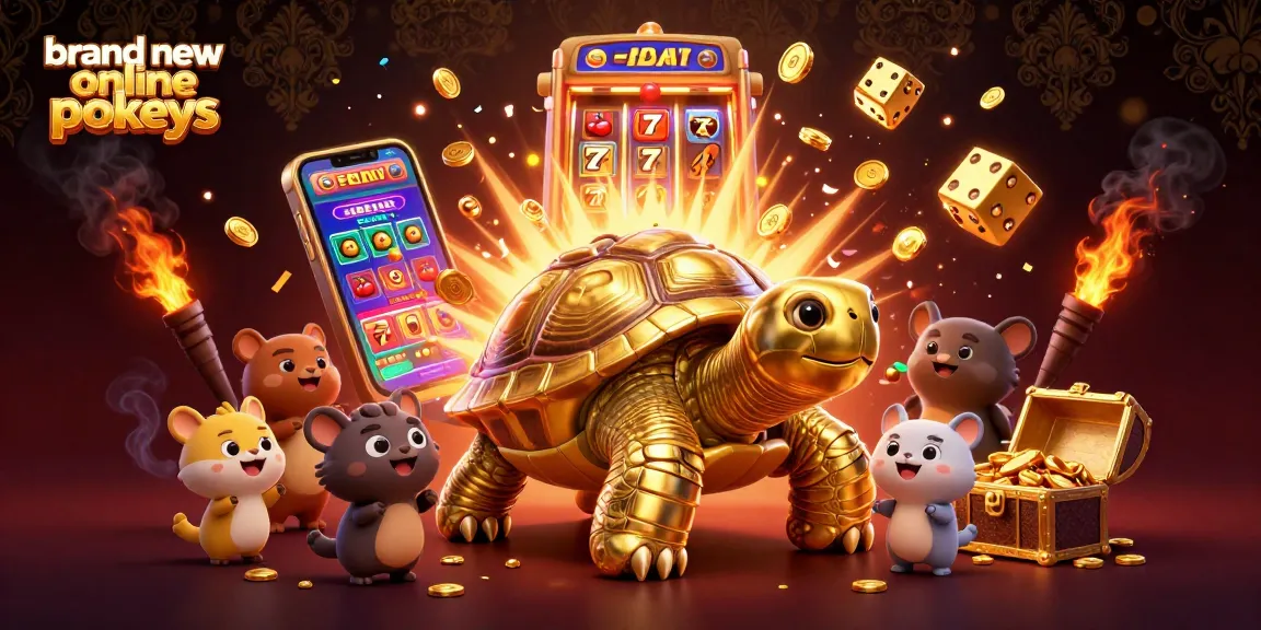 Engage with brand new online pokies featuring a giant golden tortoise pinball machine surrounded by excitement.