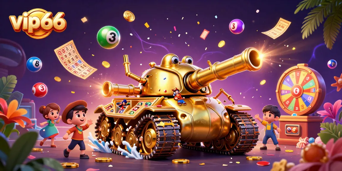 Experience the whimsical world of vip66 with a dynamic golden beetle tank casino bursting with lottery excitement.
