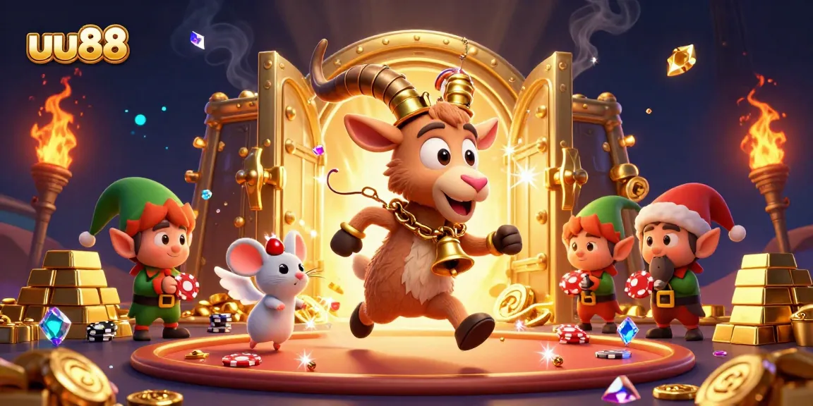 Experience the thrilling uu88 casino atmosphere with vibrant 3D characters and dynamic game elements.