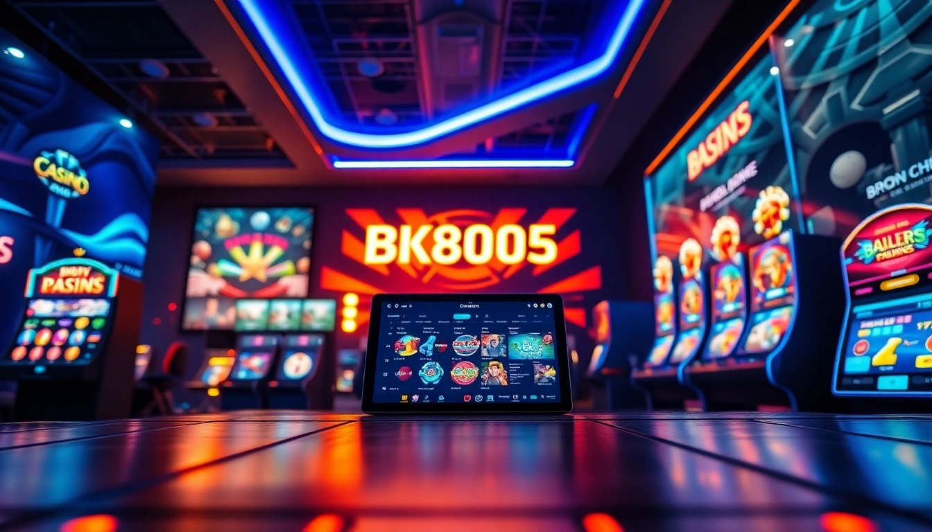 Experience the online gaming world at bk860s.com with a vibrant digital interface.