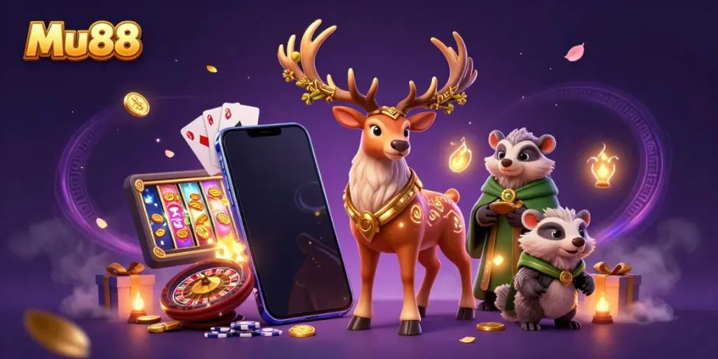Engage with Mu88's exciting gaming experience featuring dynamic casino elements.