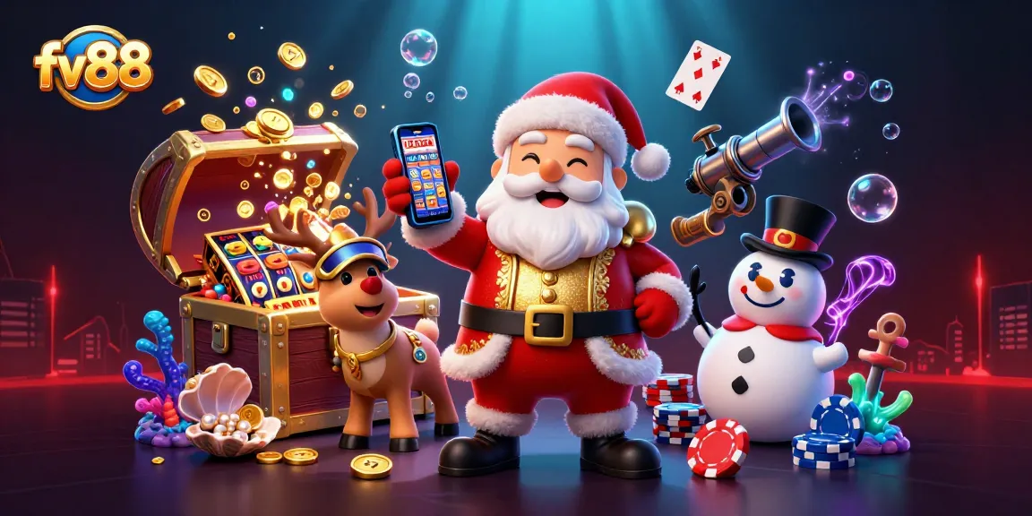 Experience the excitement of fv88 casino with Santa and friends winning jackpots!