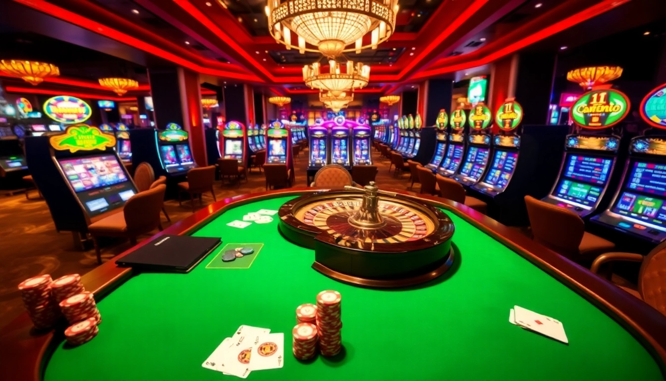 Experience the thrill of winning at 11WIN Casino with vibrant poker chips and luxury gaming tables.