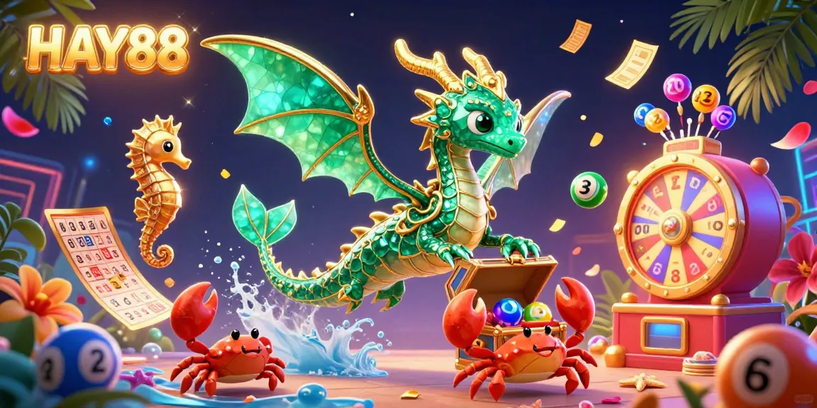 Experience HAY88's vibrant online casino with dynamic lottery games, colorful elements, and engaging visuals.