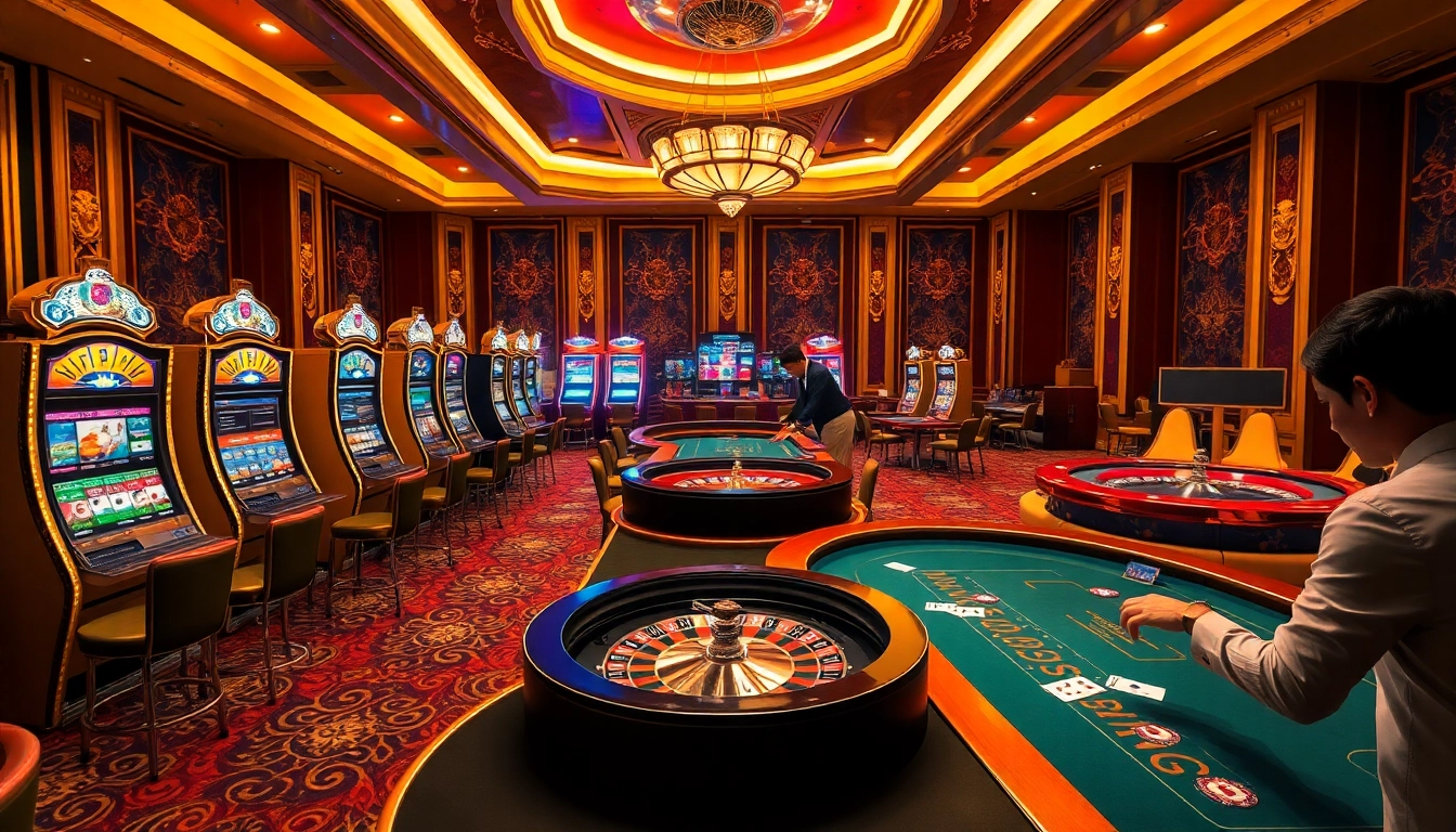 Gamble at SV88s.pro with engaging poker tables featuring vibrant chips and thrilling slot machines.