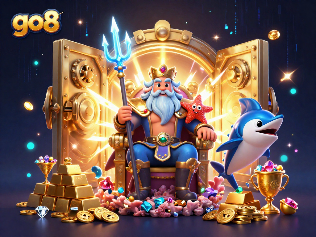 Engage with go8's thrilling casino world featuring Neptune and treasures for winners.