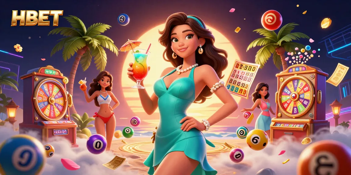 Experience thrilling moments with HBET at a vibrant beach casino resort, showcasing games and excitement.