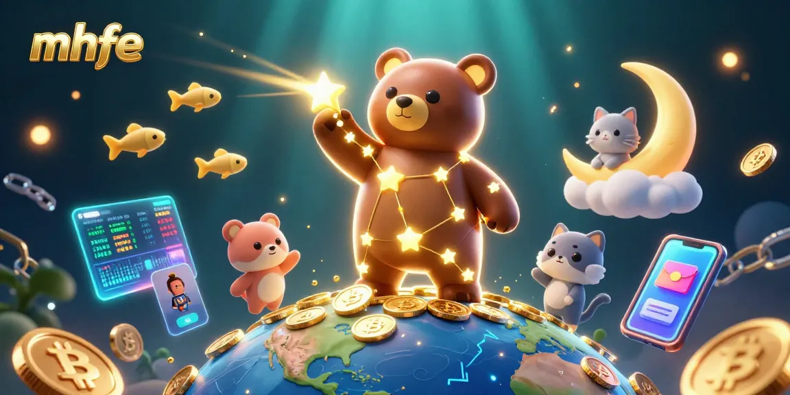 Engage at mhfe's shiny casino heaven with dazzling stars and digital coins.