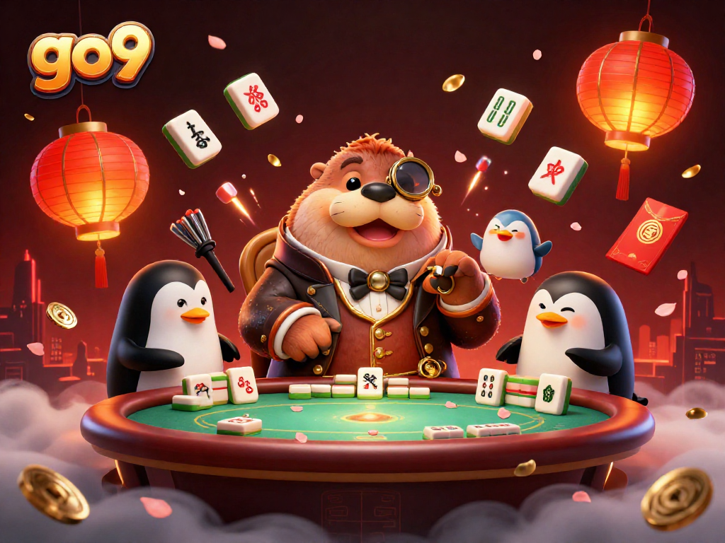 Enjoy exciting poker action at go9 with a jolly walrus and friends at an underwater casino.