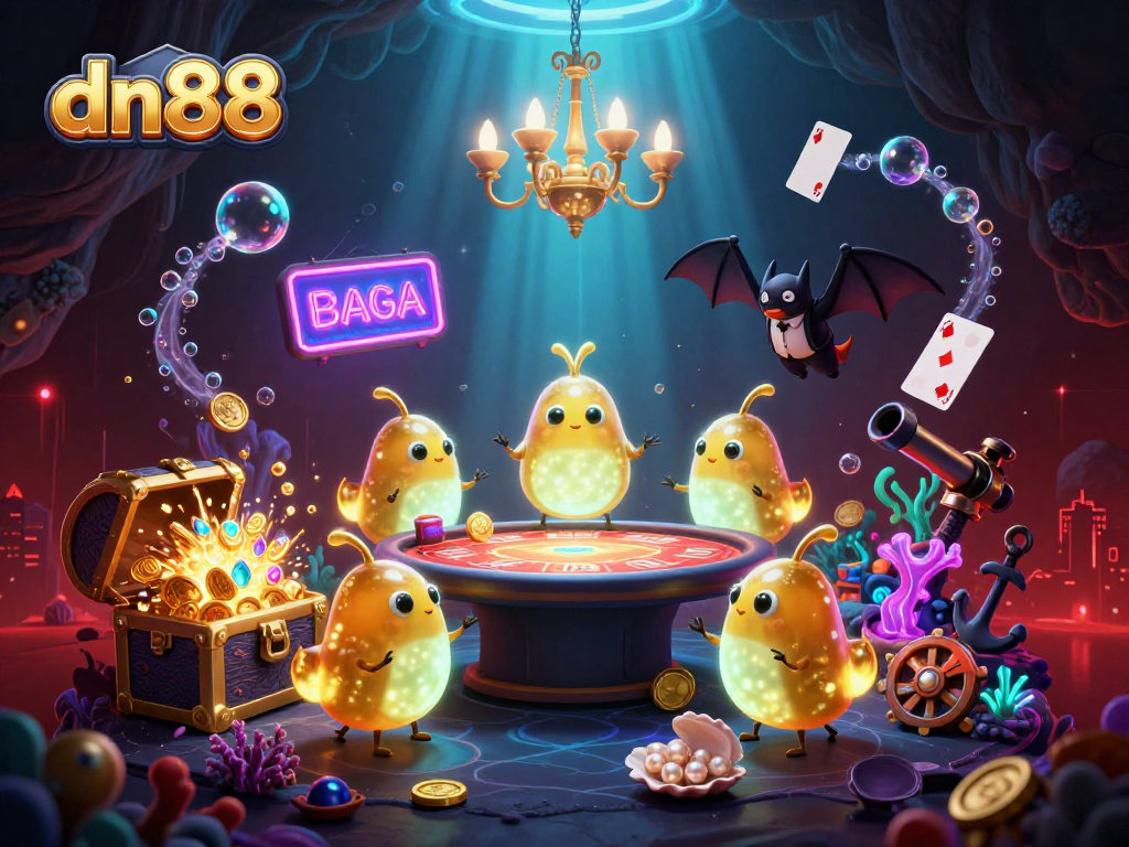 Join dn88 to experience an exciting underwater casino adventure with dynamic glowworms lighting the way!