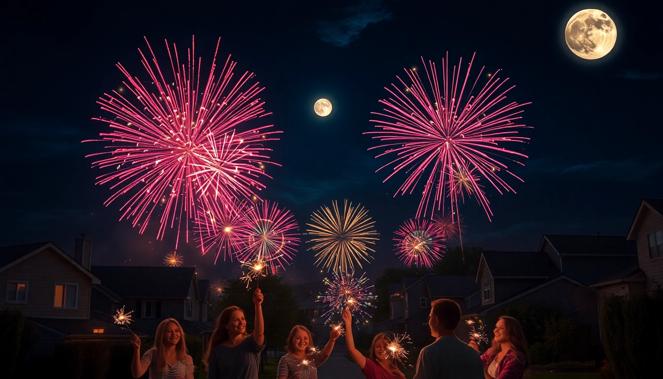 Enjoy affordable fireworks displays with cheap fireworks near me lighting up the night sky.