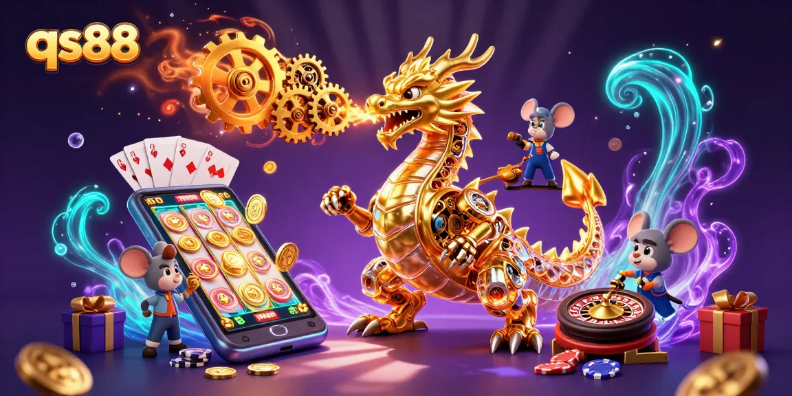 Experience qs88's thrilling world with golden dragon, slot games, and immersive gambling elements.