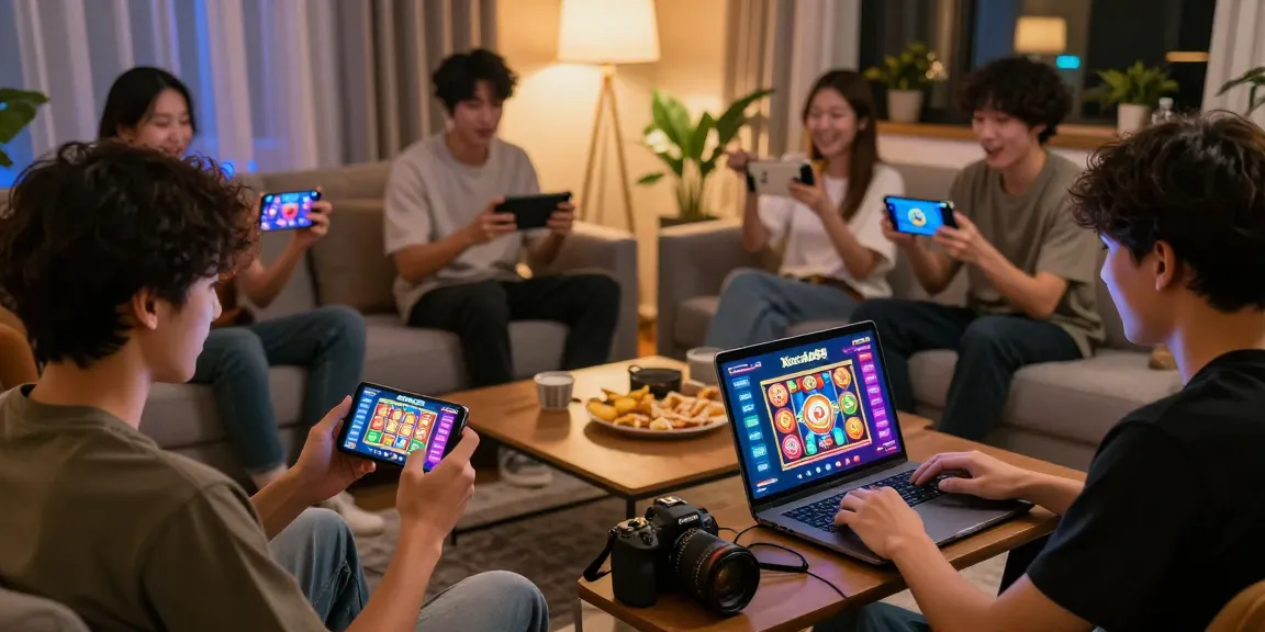 Xocdia88 gaming scene showcasing players enjoying various online games in a cozy environment.