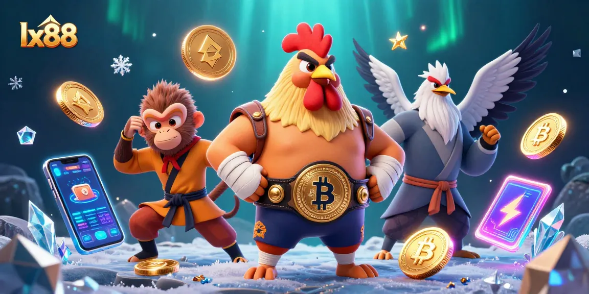 Experience the thrill of lx88 with dynamic crypto characters in a vibrant casino setting.