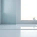 Explore a stylish shower base shower showcasing seamless installation in a modern bathroom setting.