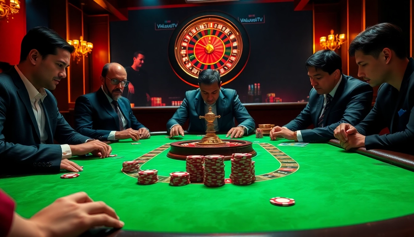 Experience the thrill of gaming at VaoluoiTV with vibrant casino action and professional gamblers.