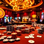 Exciting casino gameplay at pg88 with vibrant poker tables and colorful slot machines.