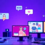 Engaging NSFW AI chat platforms shown in a modern digital workspace setting.
