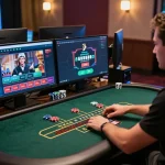 Engaged player betting at ga6789 during a live dealer blackjack session online