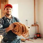 Whole house repiping services Tampa displayed by a professional plumber in a Tampa Bay setting.