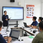 Training workshop at aafikotacirebon.org, showcasing auditors engaged in forensic techniques.