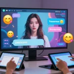 Interactive NSFW AI chat with customizable character in vibrant digital setting.