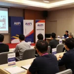 A diverse group of forensic auditors at AAFI Kota Bandung conference, showcasing aafikotabandung.org commitment to justice and professional growth.