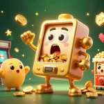 Experience the excitement at AO88 COM with a fun illustration of a golden slot machine hitting the jackpot!