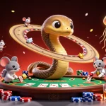 Engage in thrilling betting with tỷ lệ kèo nhà cái showcased in a cosmic casino scene.