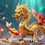 Experience the thrill of casinos that accept credit cards with dynamic dragons and lucky symbols.