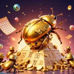 Experience thrilling gameplay in Sunwin 2026 with dynamic elements like rolling coins and colorful lottery balls.